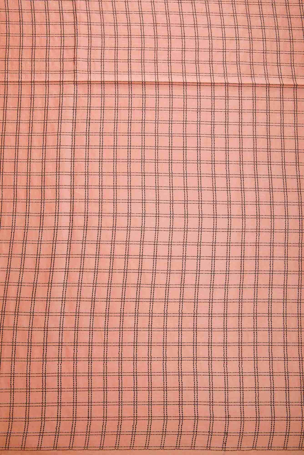 Peach Tussar Silk Dress Material