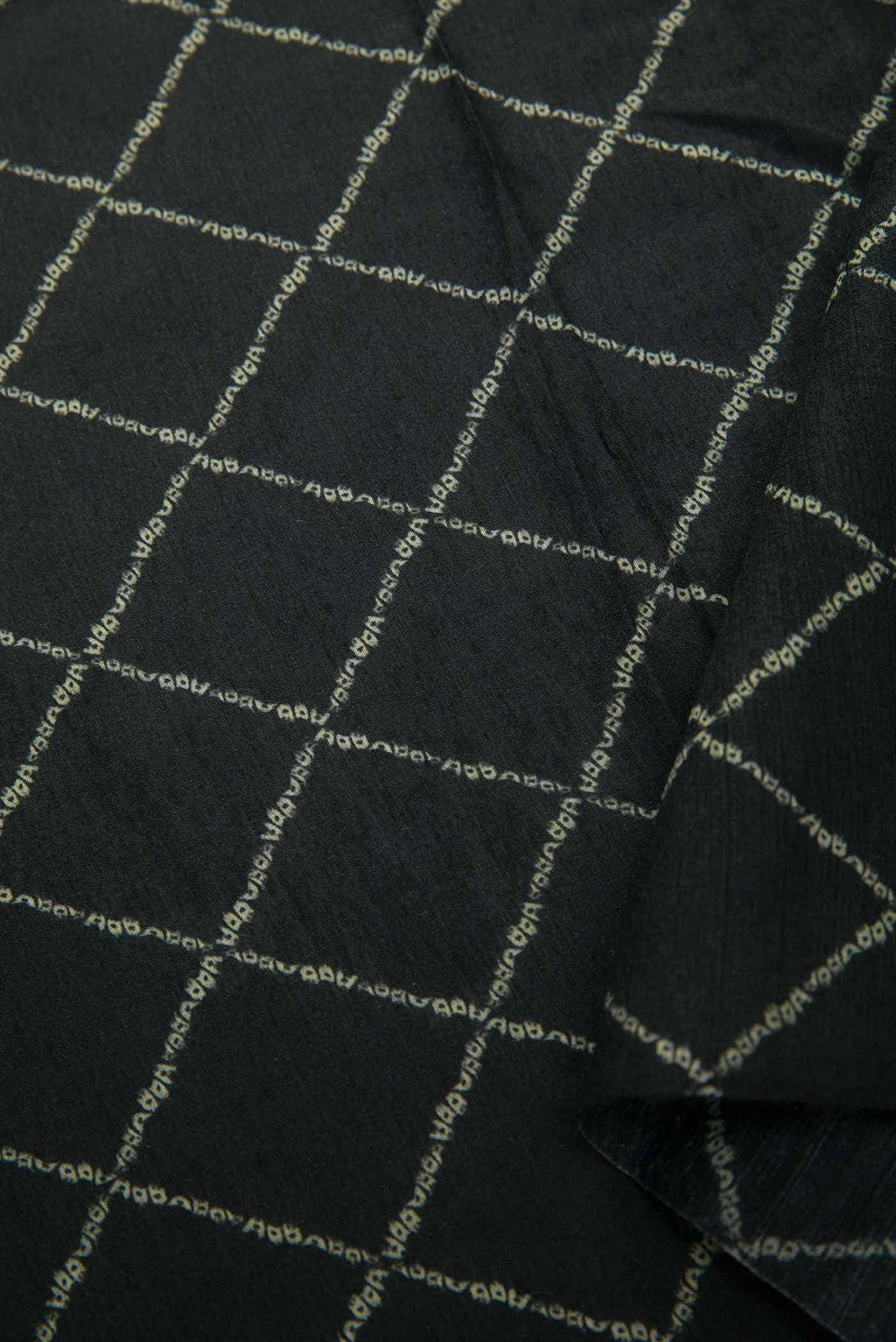 Grey Chanderi Silk Dress Material