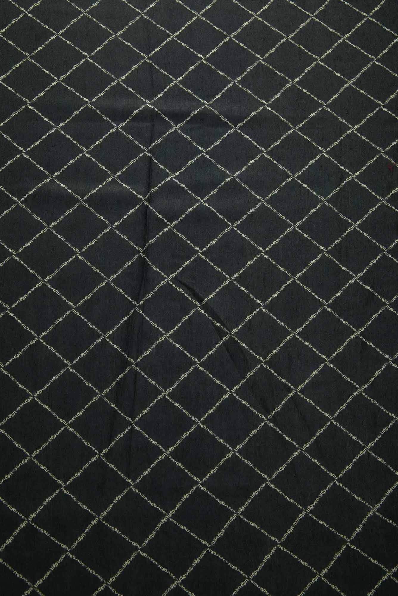 Grey Chanderi Silk Dress Material