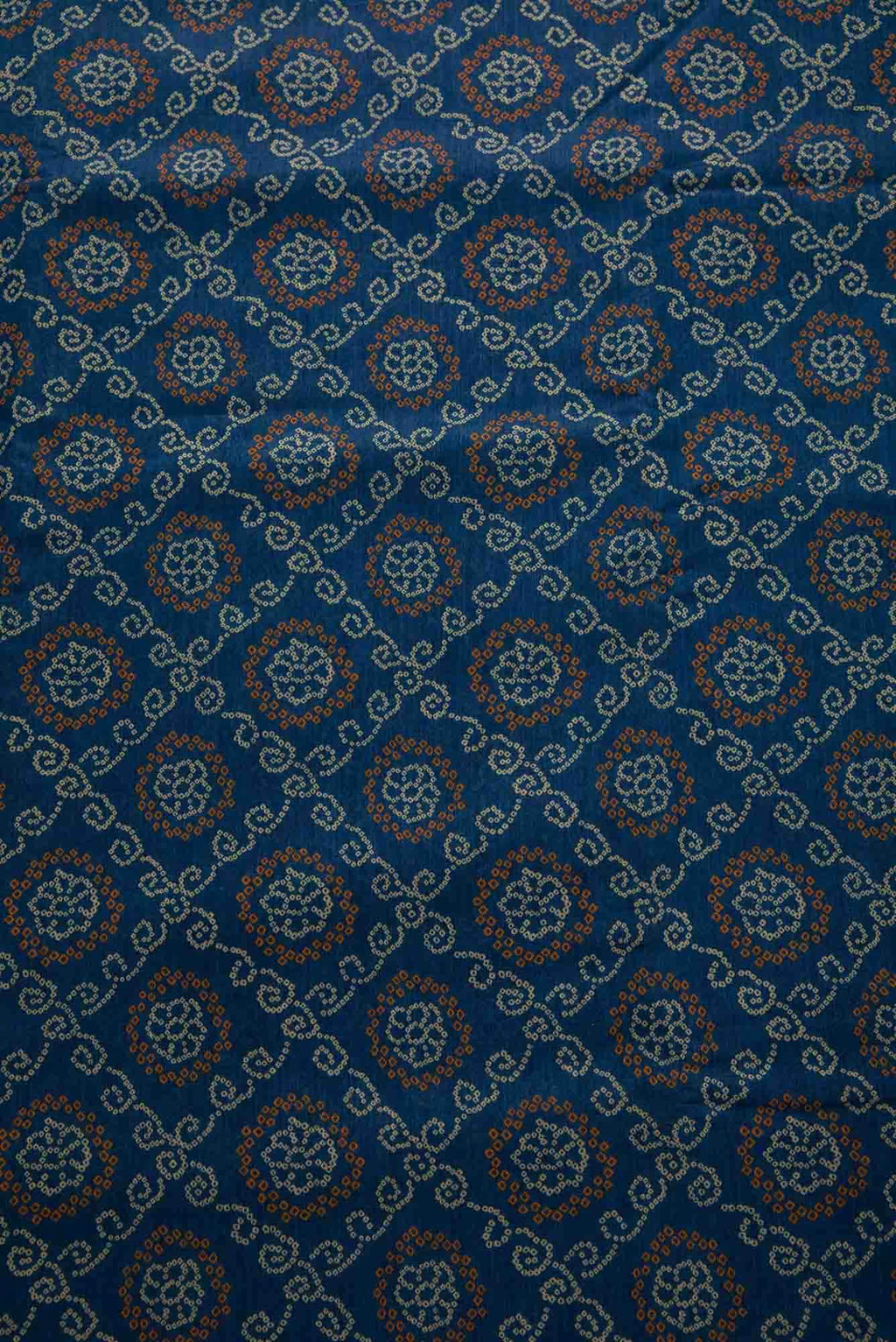 Blue Chanderi Silk Dress Material