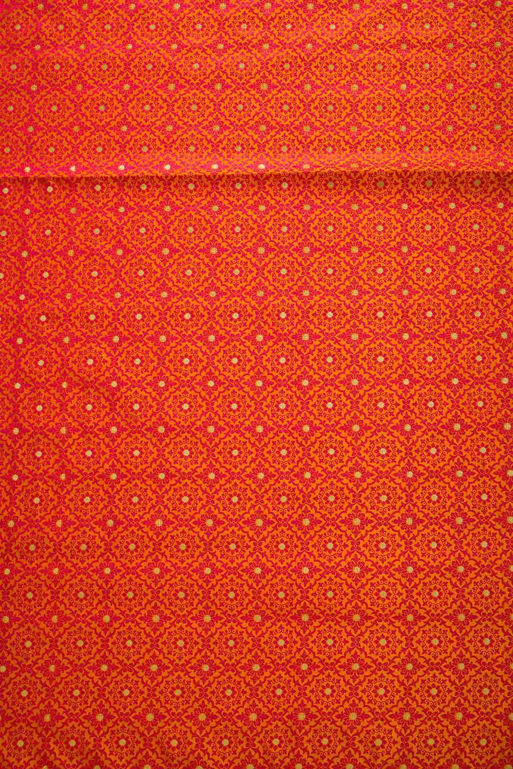 Mustard Banarasi Silk Dress Material