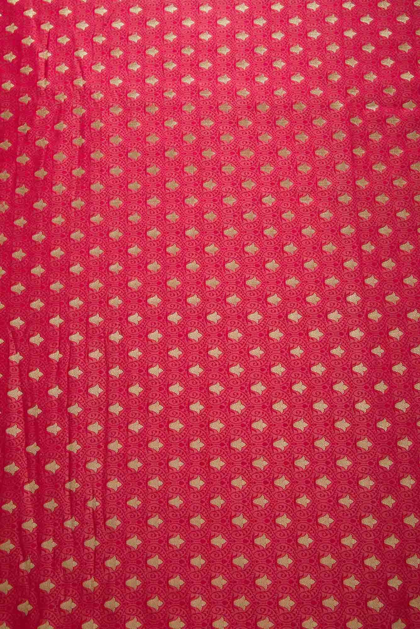 Pink Banarasi Silk Dress Material