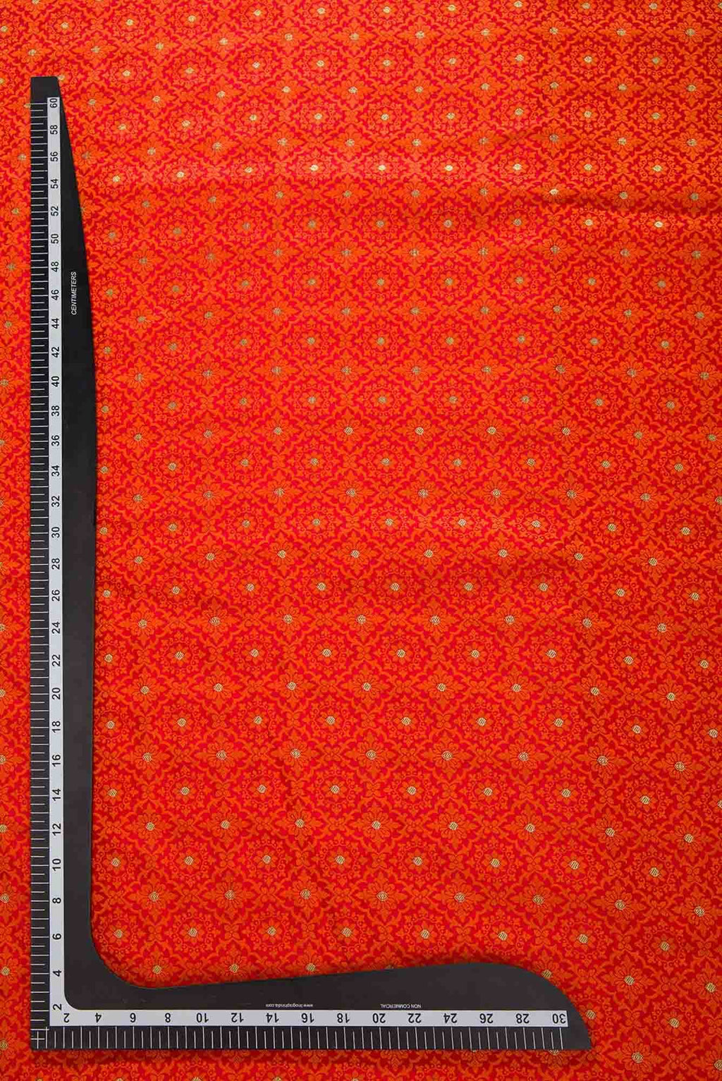 Orange Banarasi Silk Dress Material
