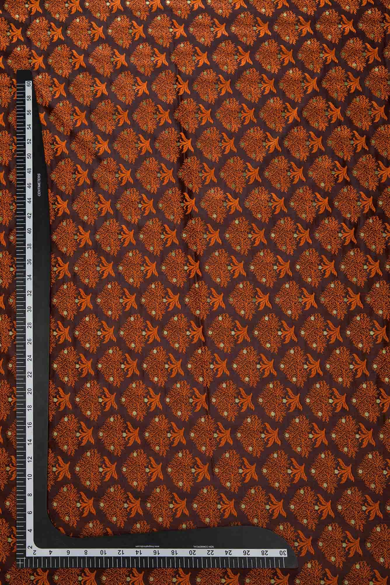 Black Banarasi Silk Dress Material