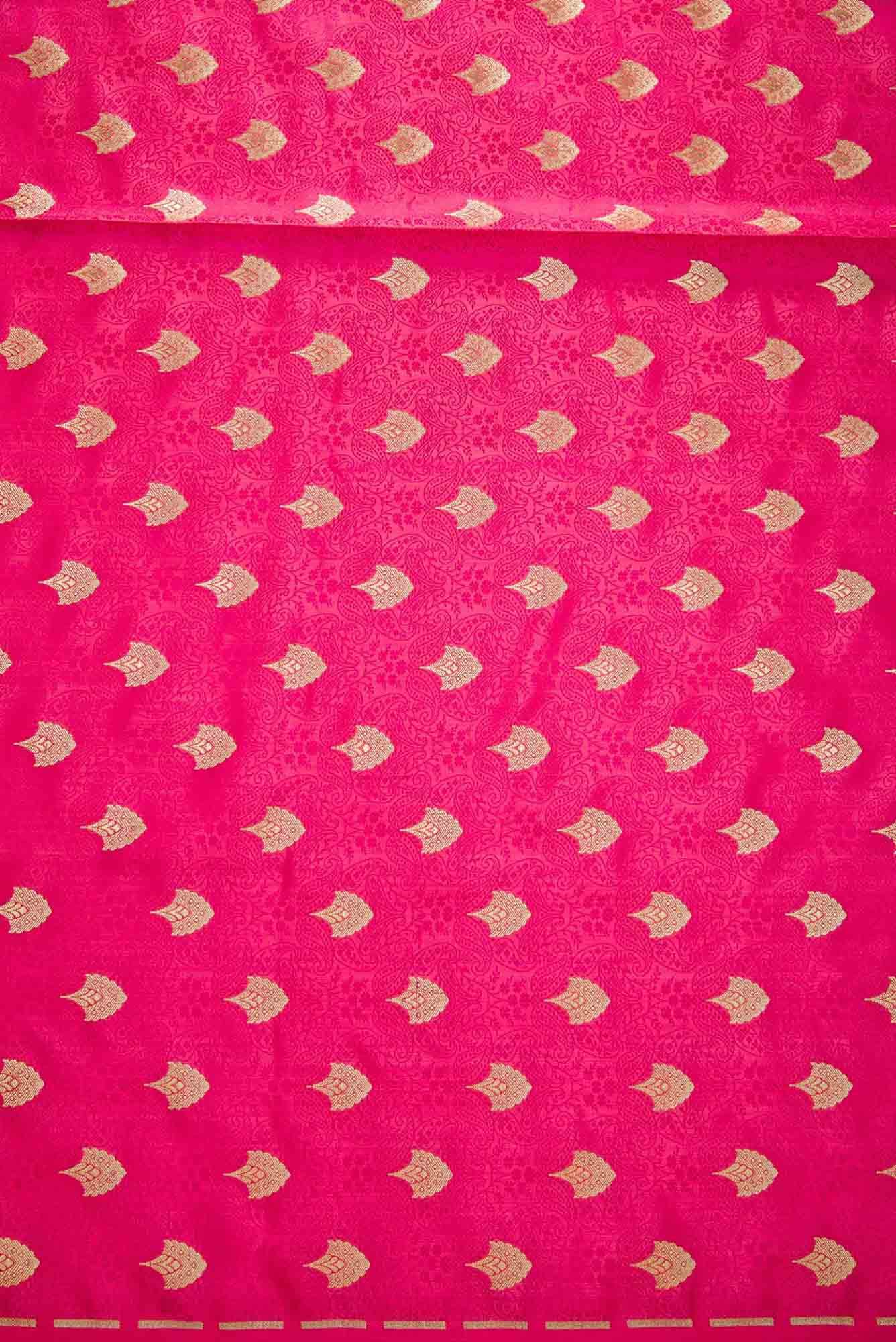 Pink Banarasi Silk Dress Material
