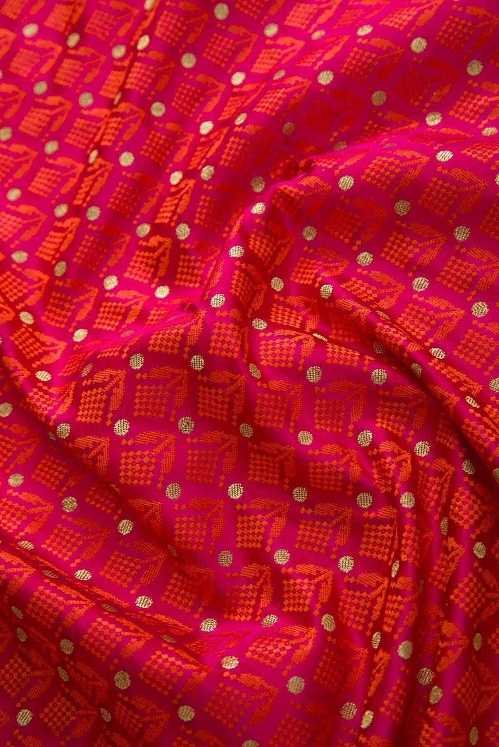 Pink Banarasi Silk Dress Material