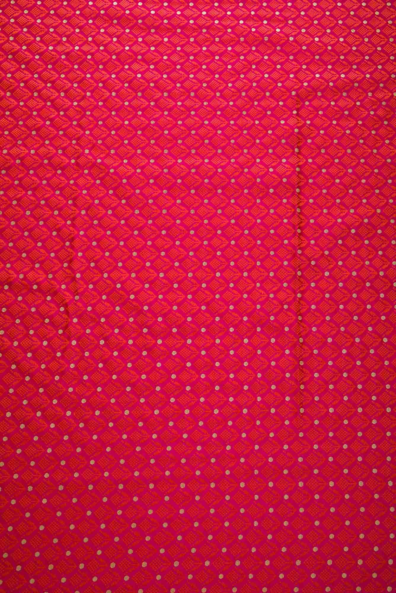 Pink Banarasi Silk Dress Material