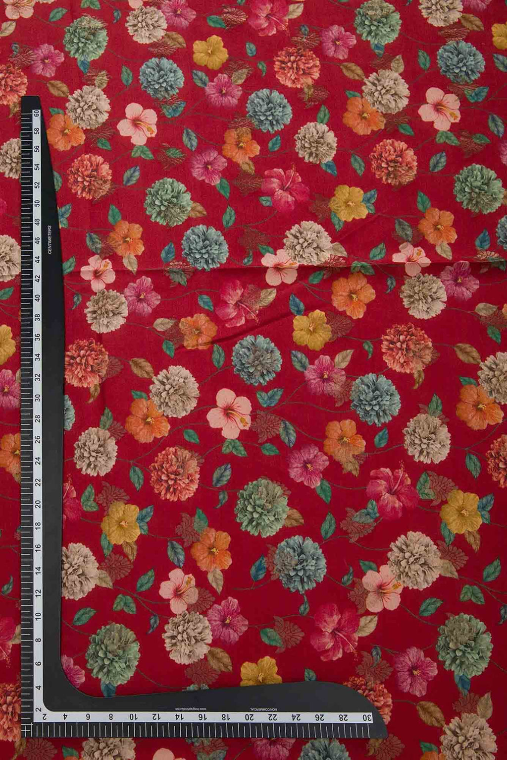 Maroon Chanderi Silk Dress Material