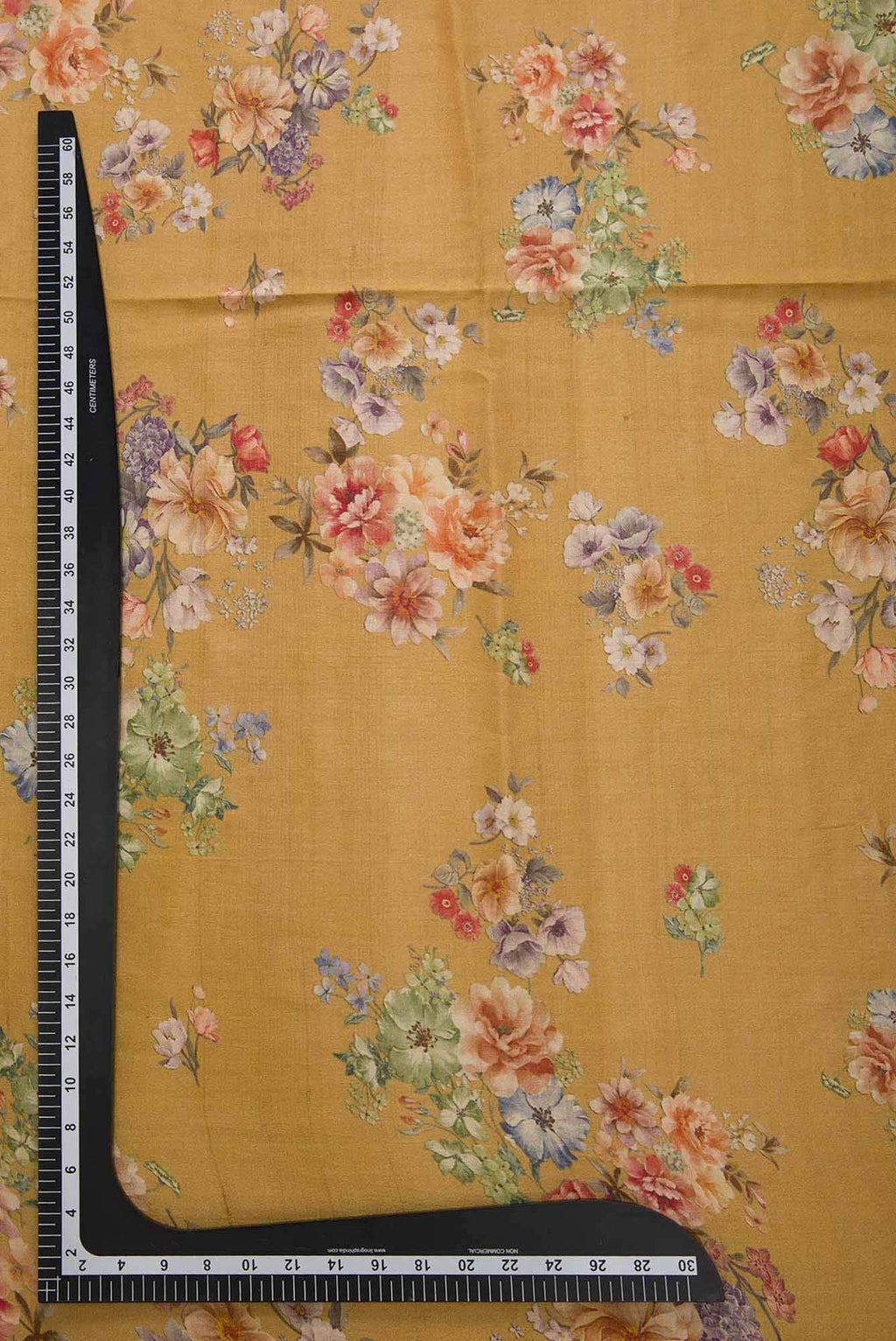 Mustard Tussar Silk Dress Material