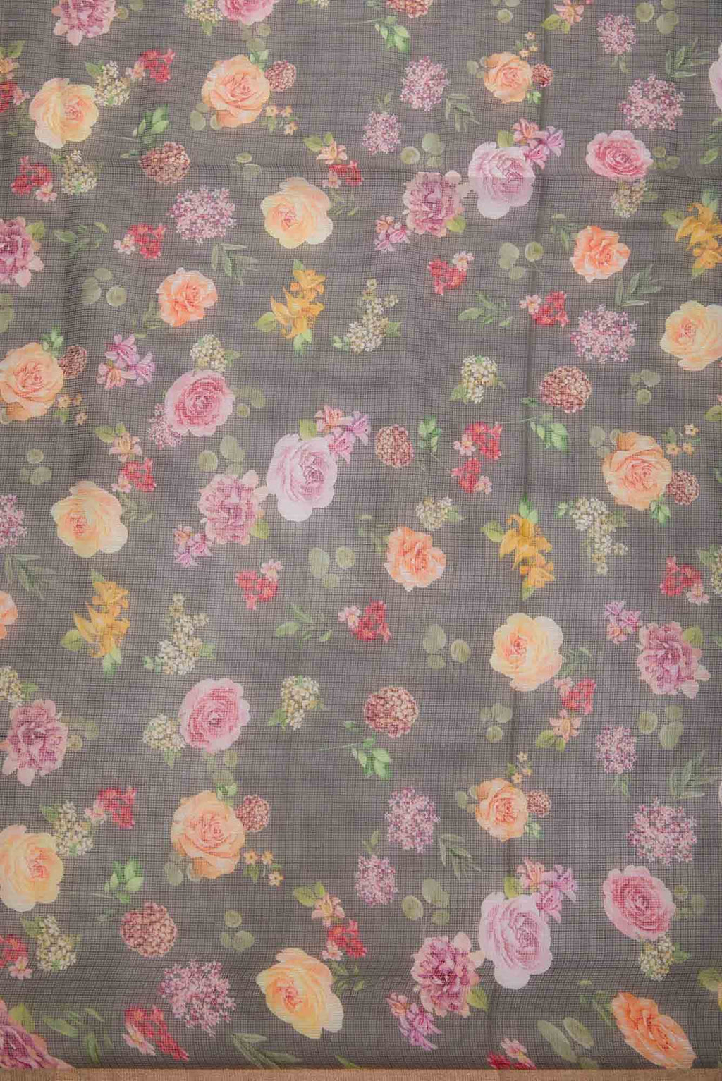 Green Kota Silk Dress Material