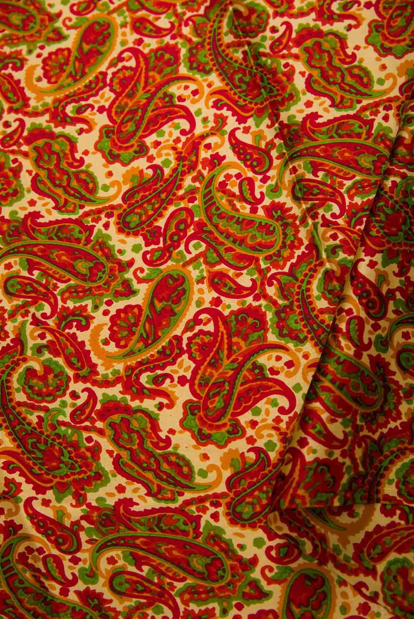 Sandal Crepe Dress Material