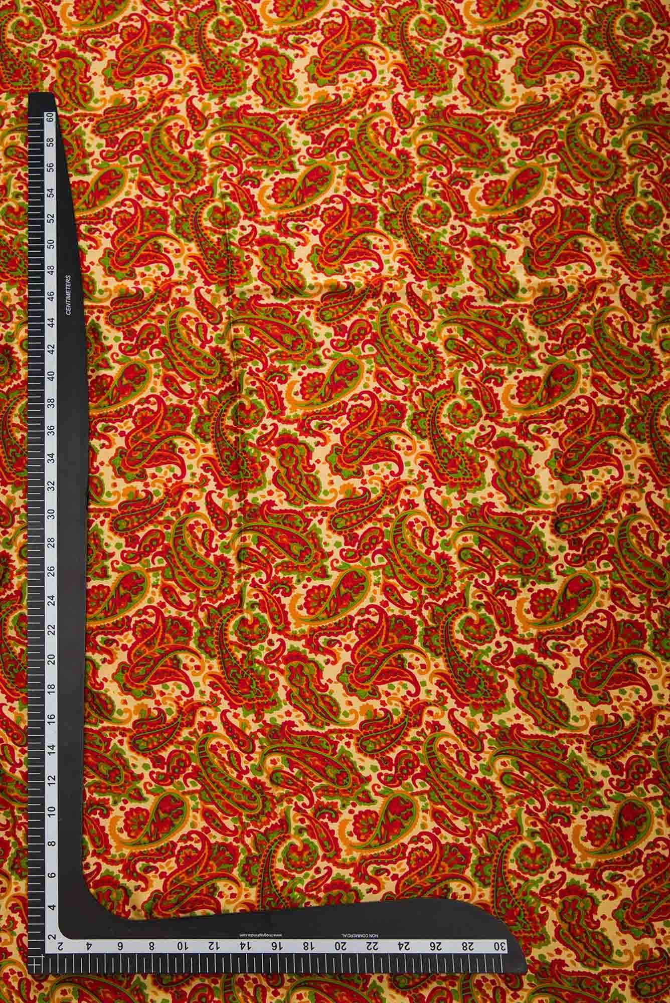 Sandal Crepe Dress Material
