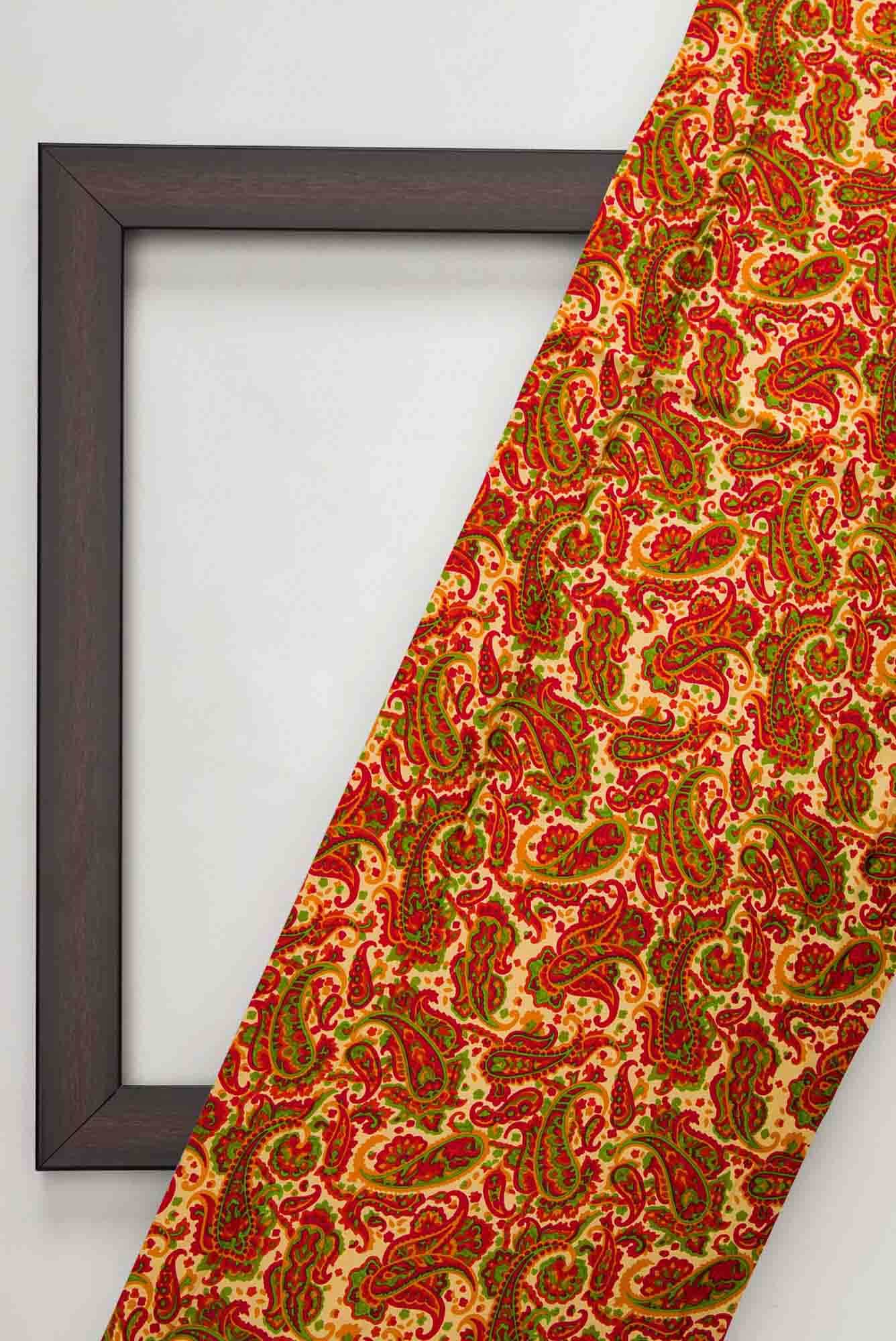 Sandal Crepe Dress Material