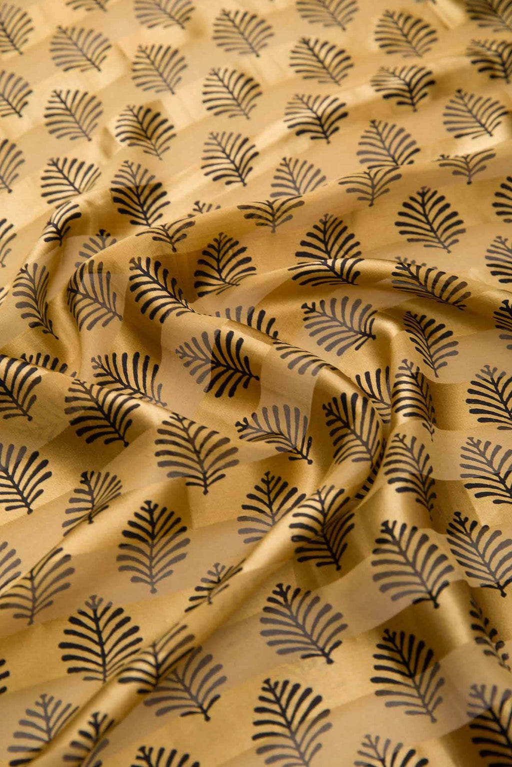 Gold Crepe Dress Material