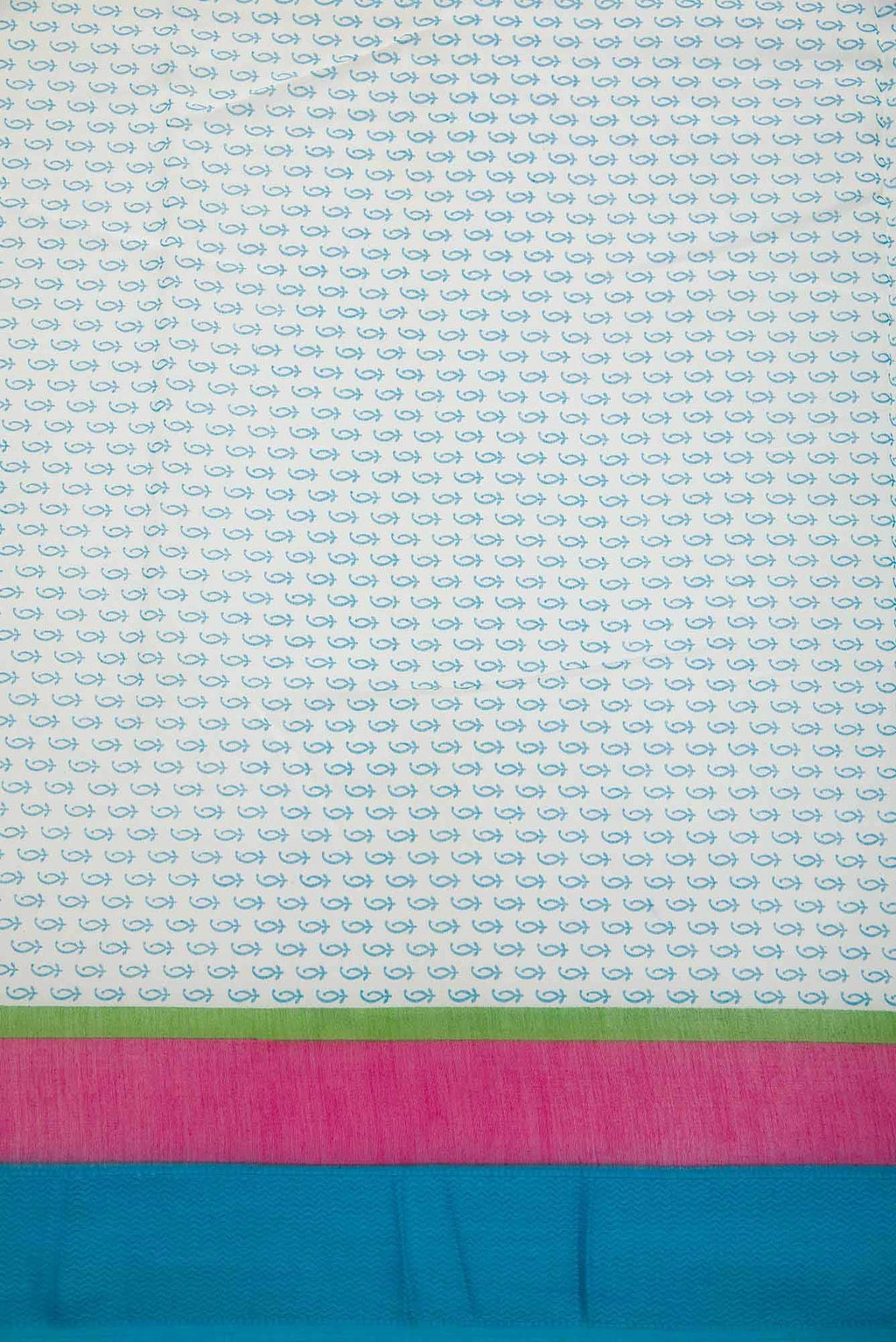 Off White Chanderi Silk Dress Material