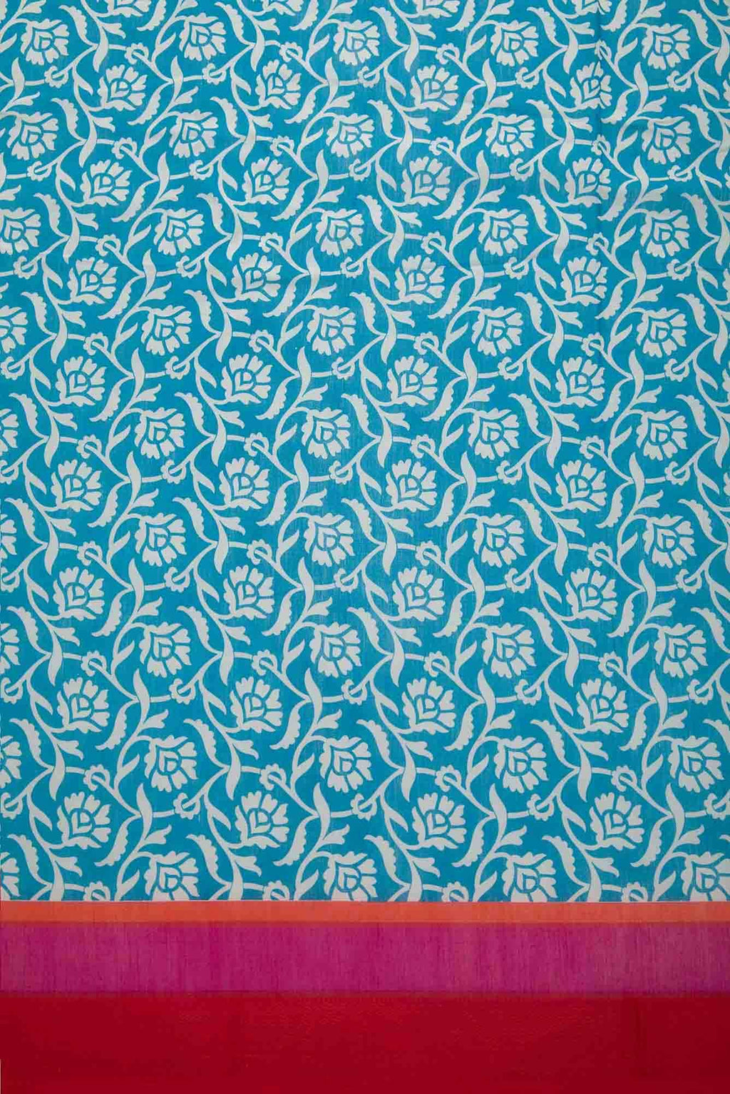 Blue Chanderi Silk Dress Material