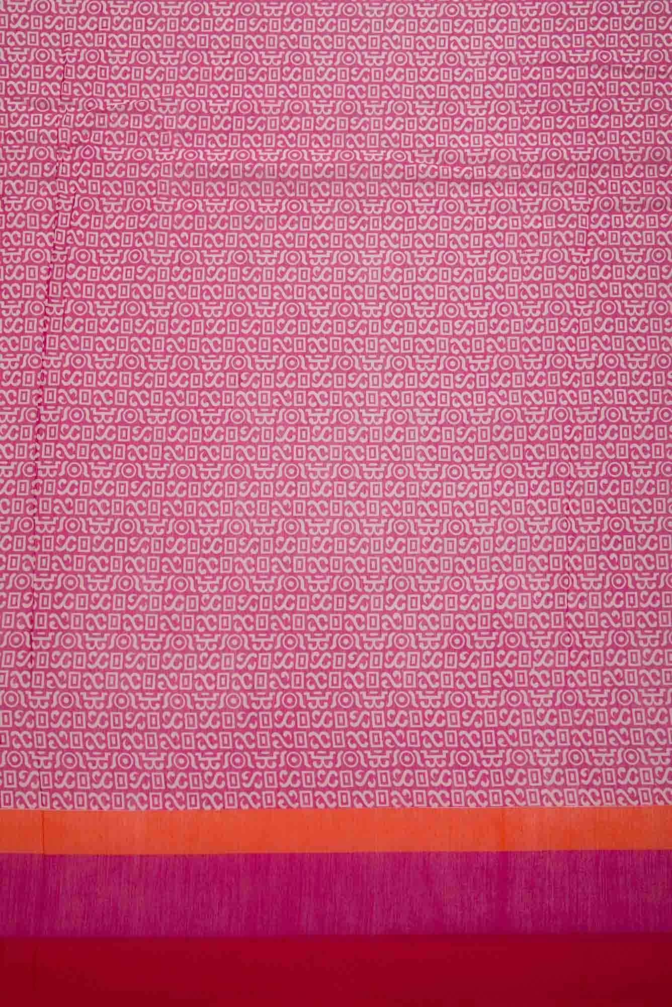 Pink Chanderi Silk Dress Material