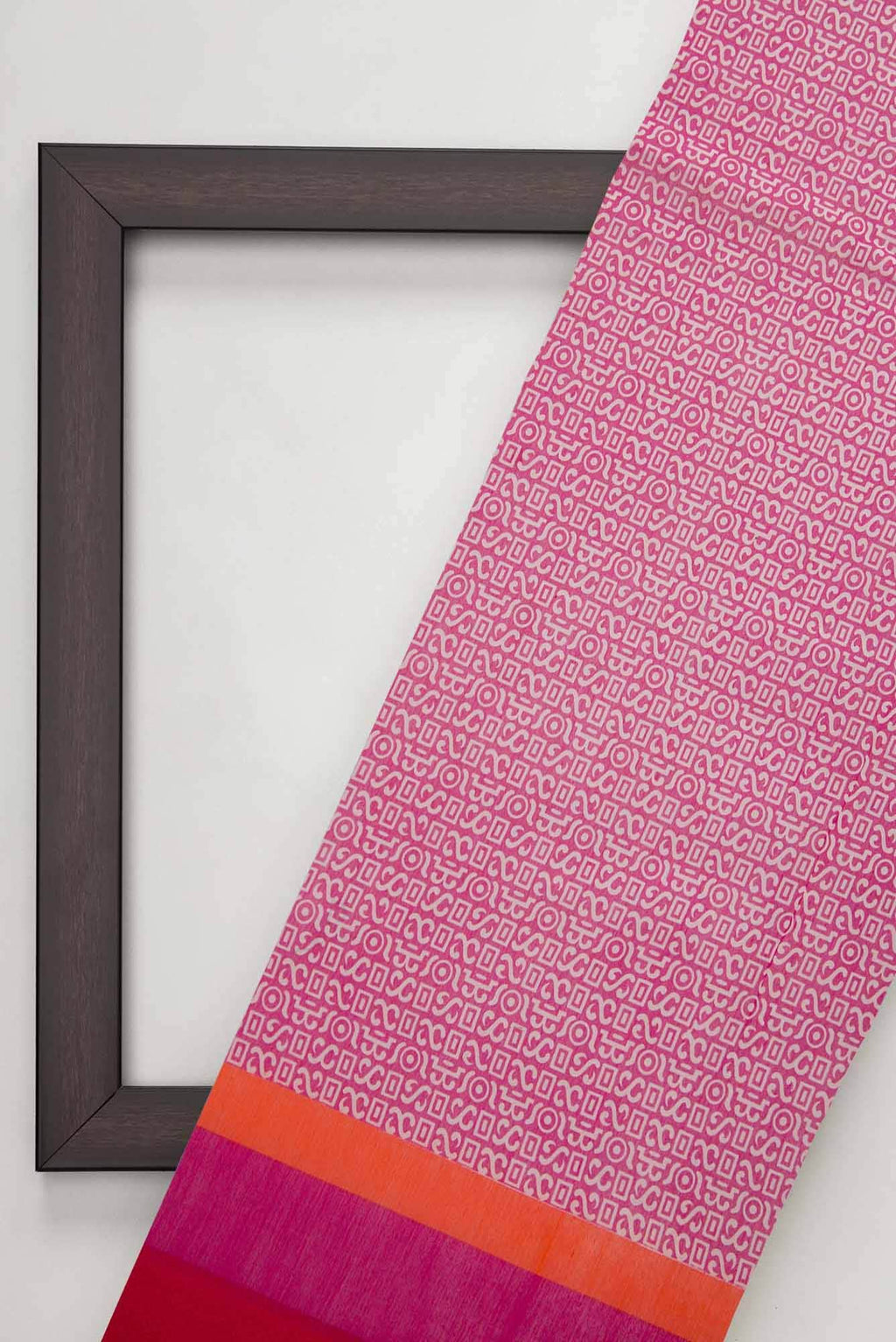 Pink Chanderi Silk Dress Material