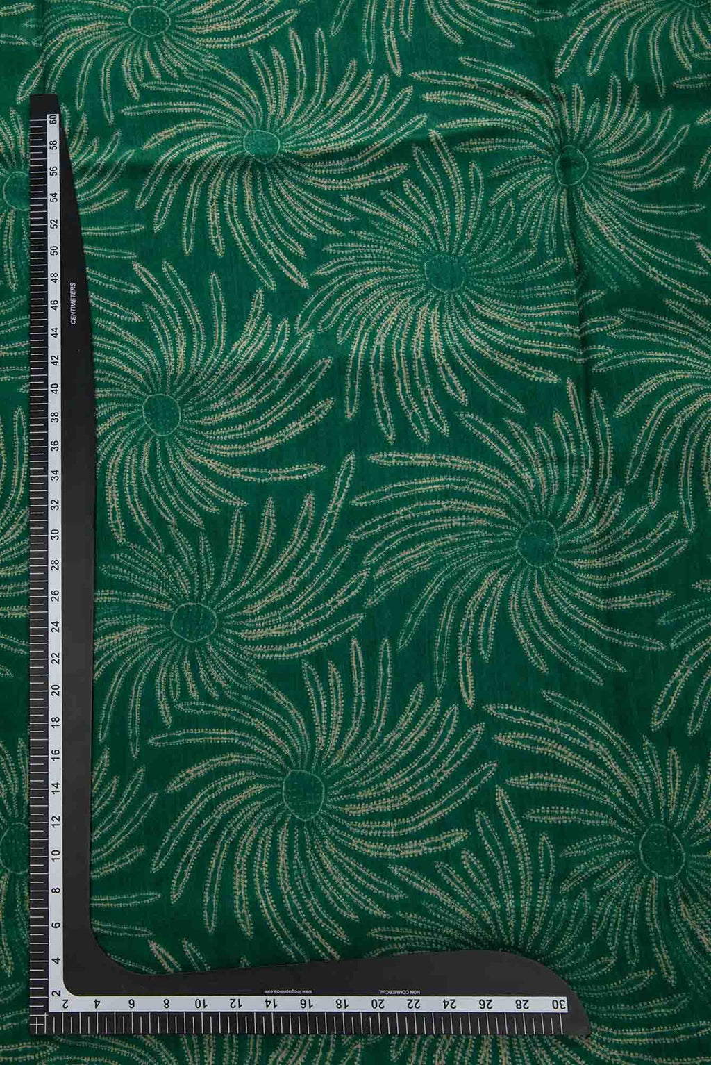 Green Chanderi Silk Dress Material