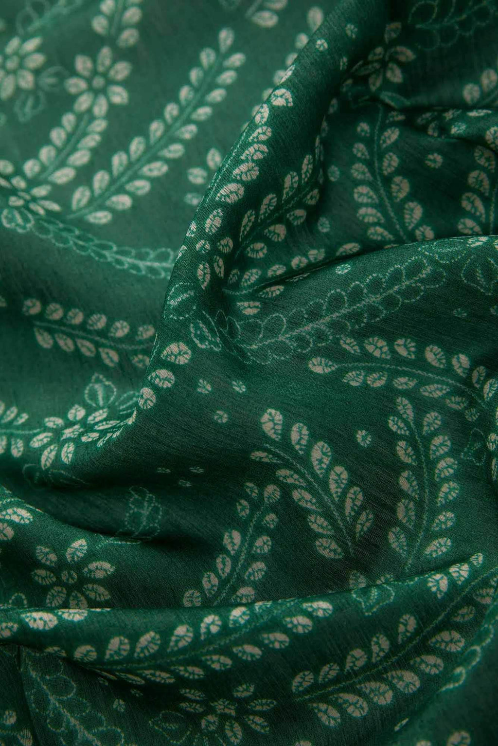 Green Chanderi Silk Dress Material