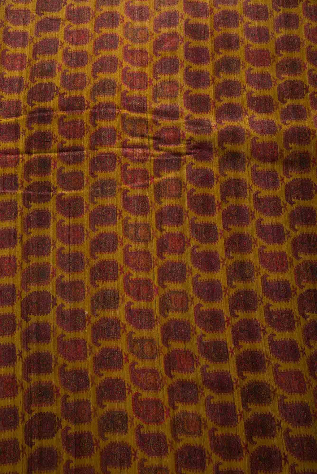 Mustard Tussar Silk Dress Material