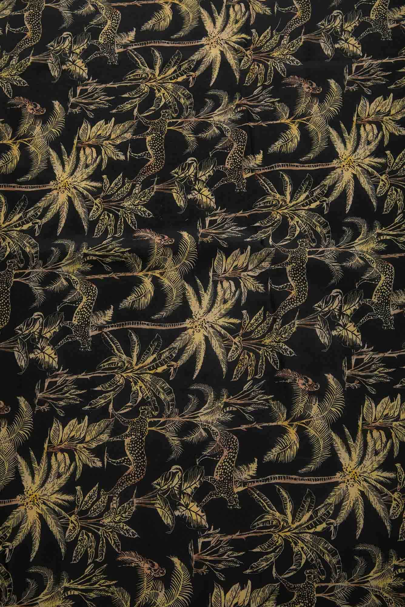 Black Crepe Dress Material