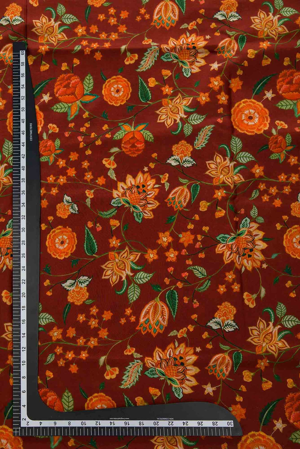 Maroon Crepe Dress Material