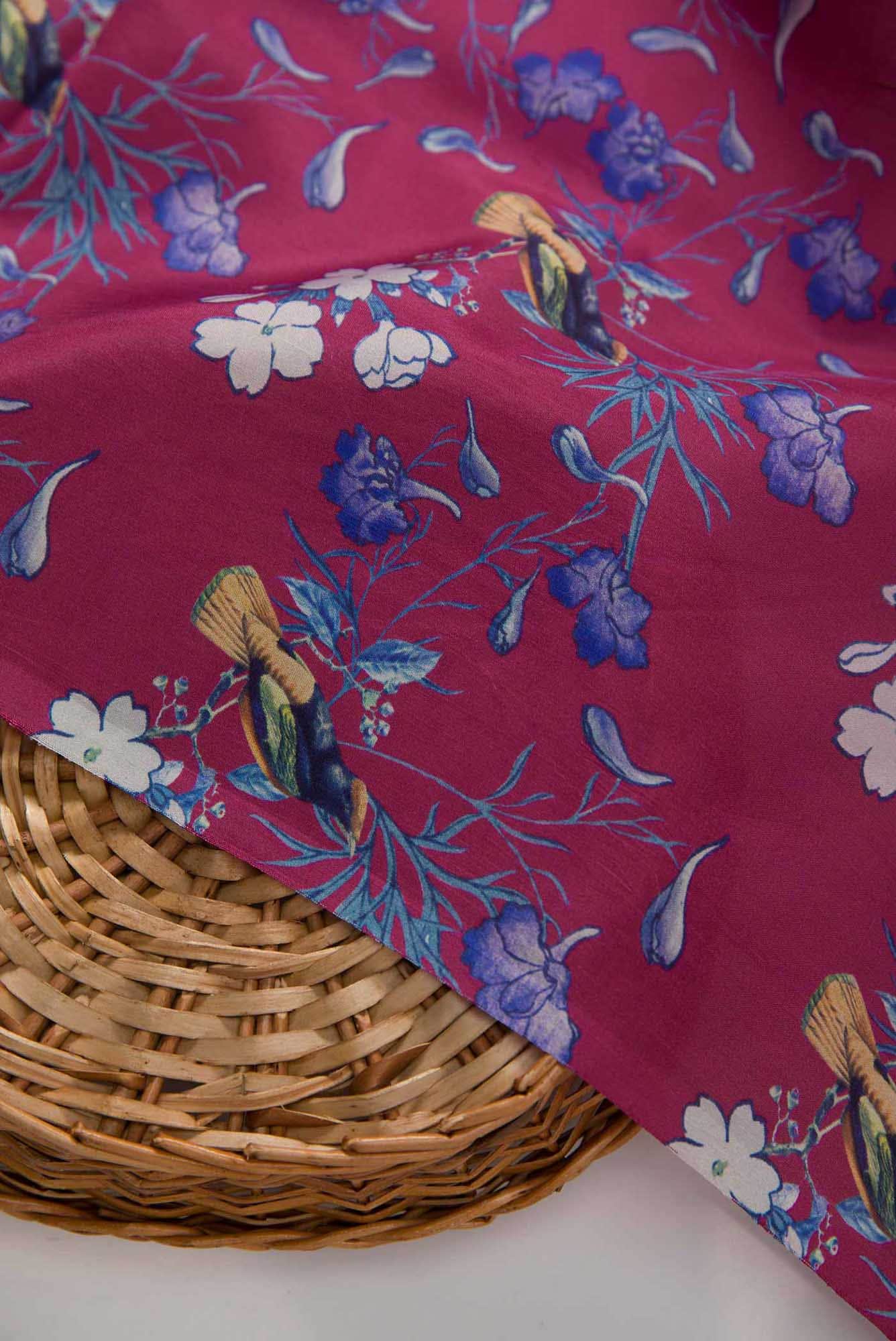 Pink Crepe Dress Material