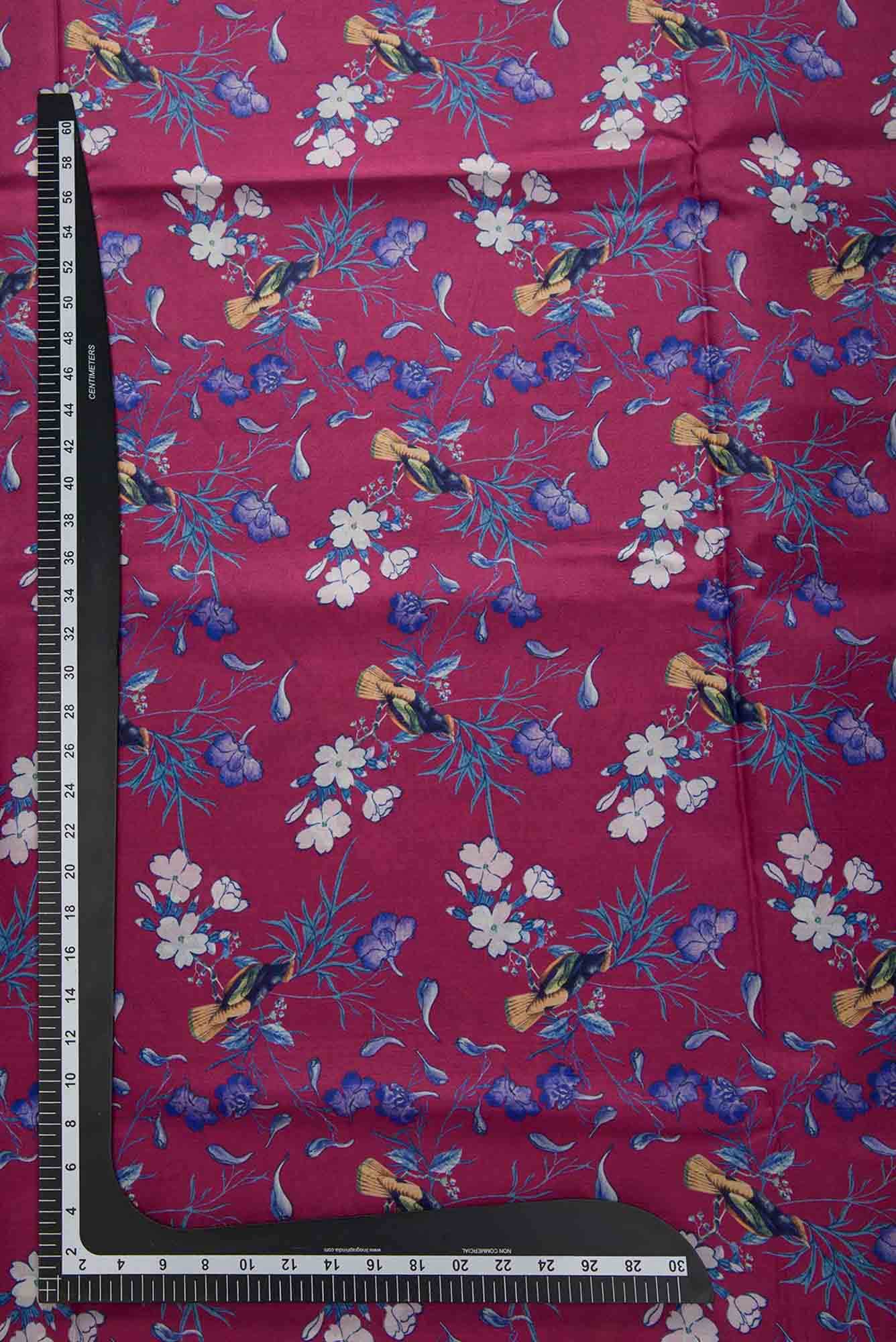 Pink Crepe Dress Material