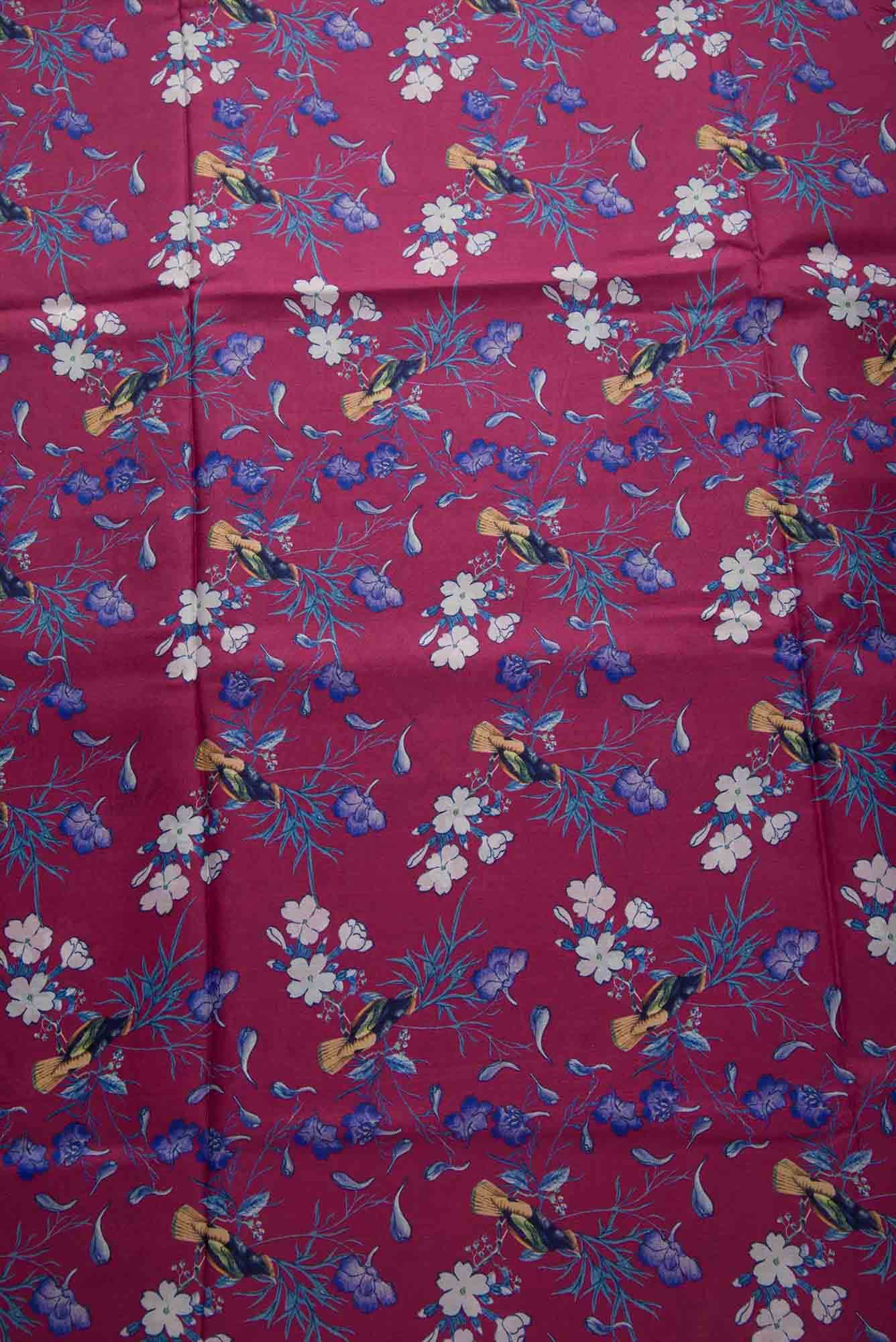 Pink Crepe Dress Material