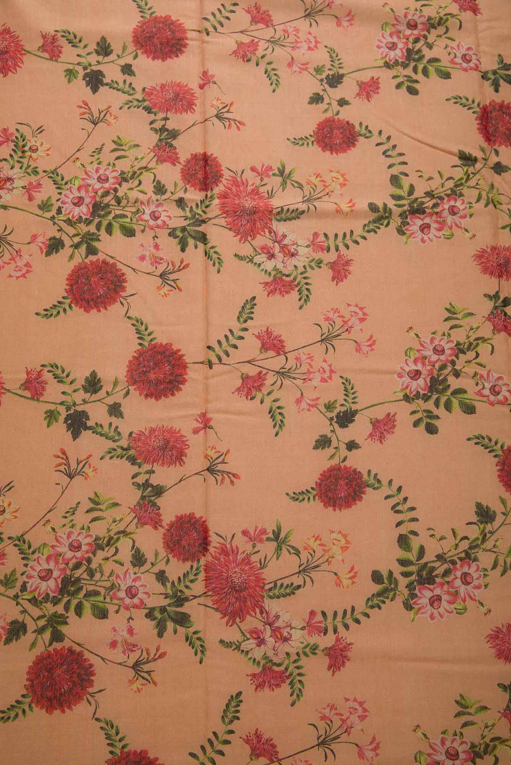 Brown Chanderi Silk Dress Material