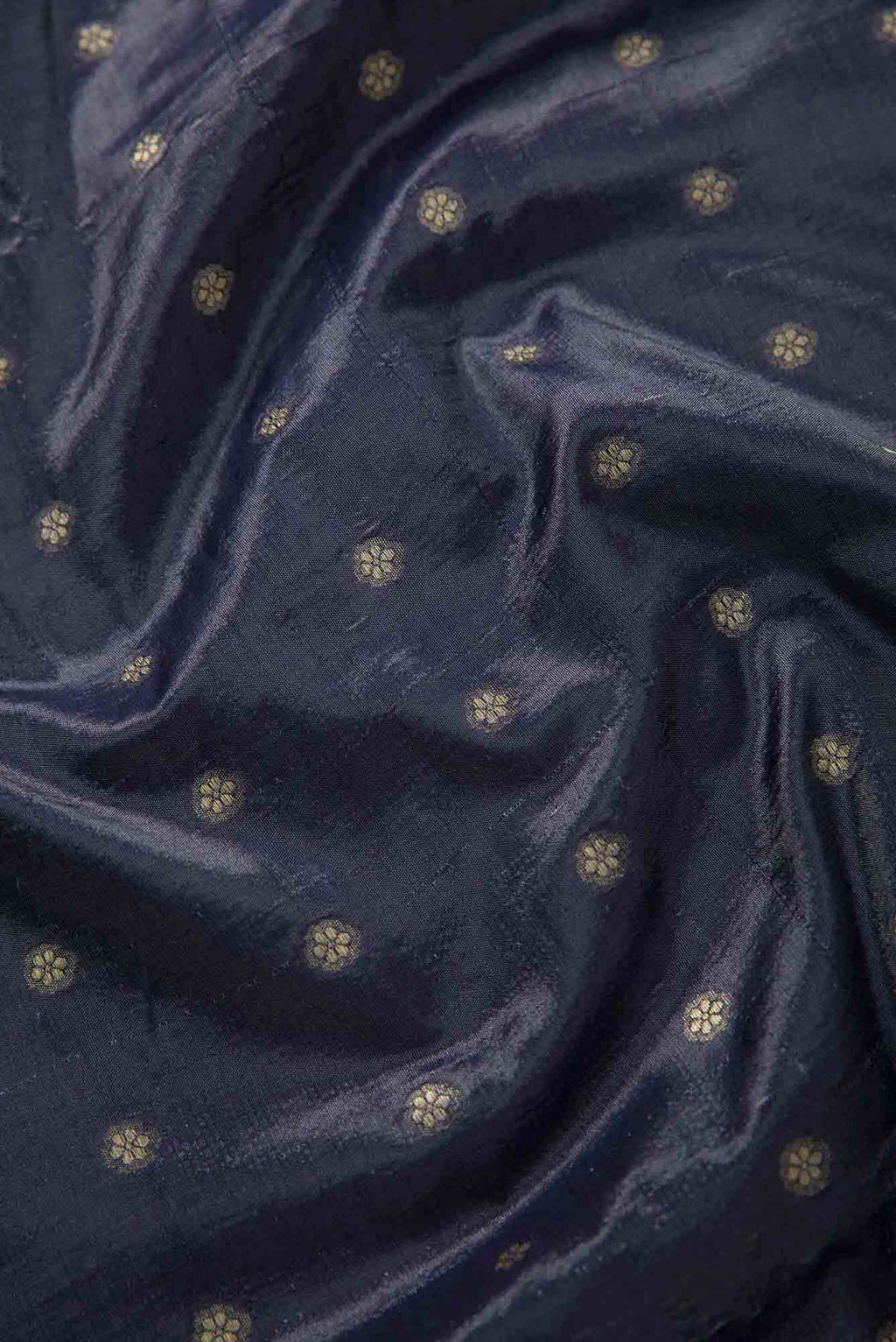 Grey Kanchipuram Silk Dress Material