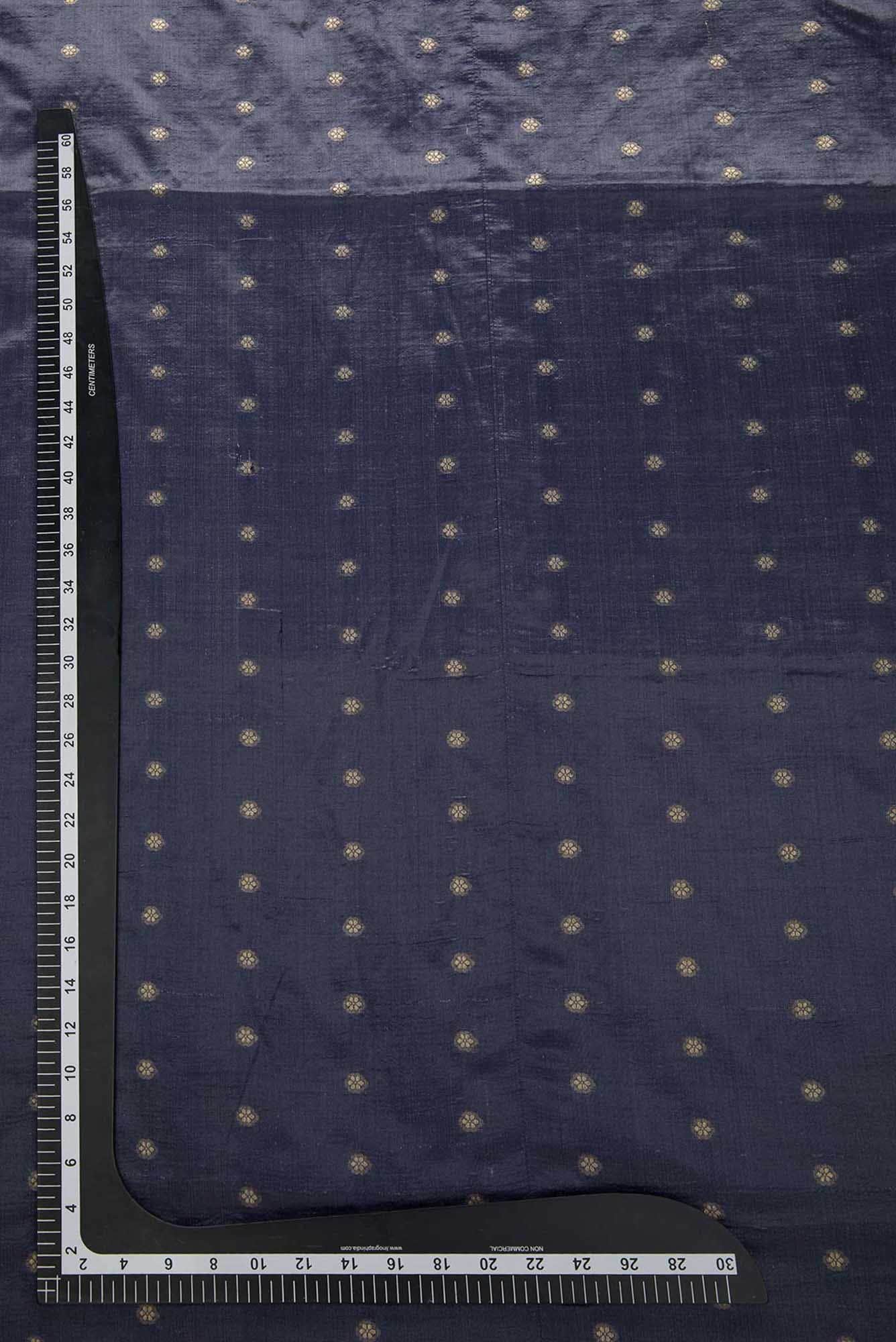 Grey Kanchipuram Silk Dress Material