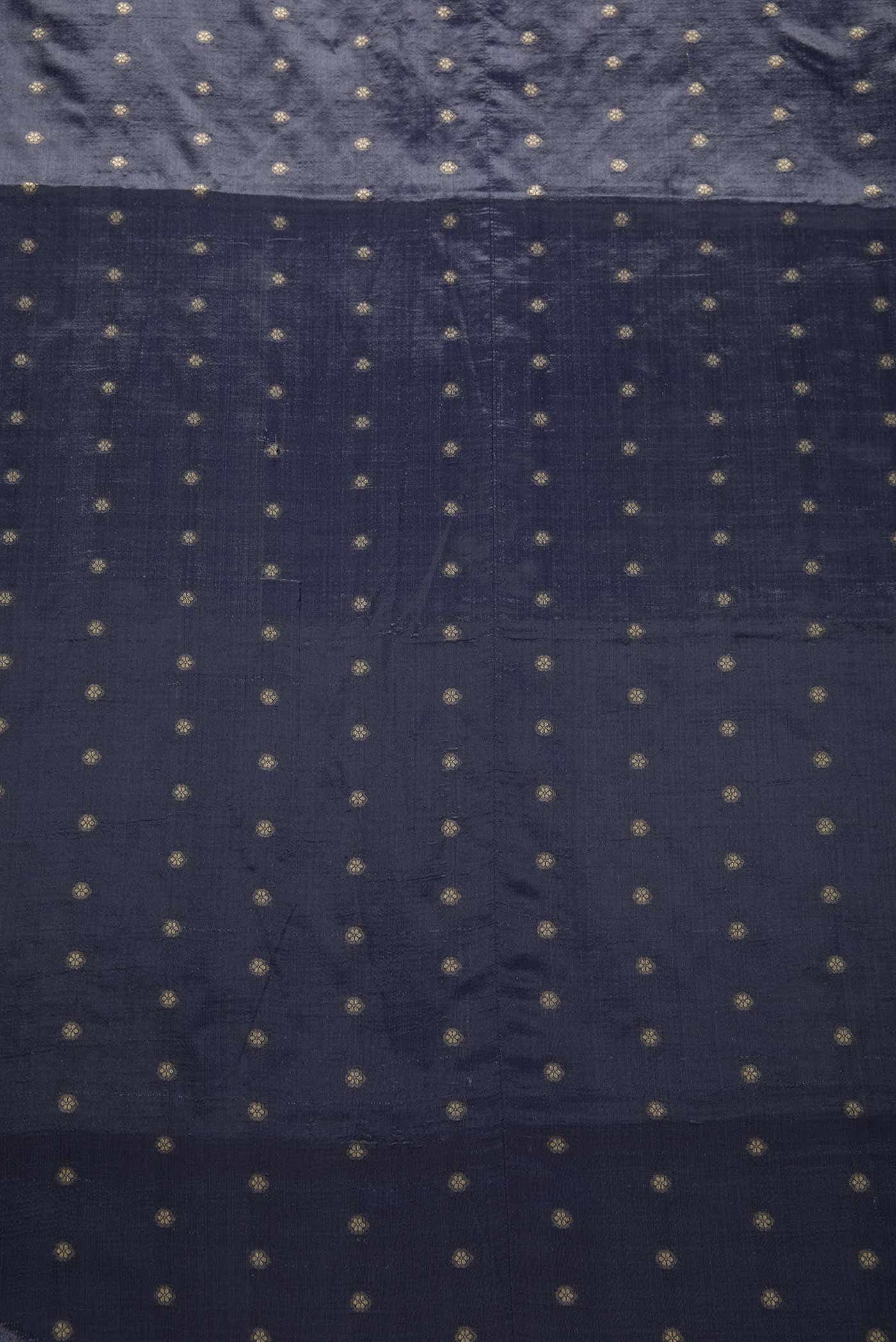 Grey Kanchipuram Silk Dress Material