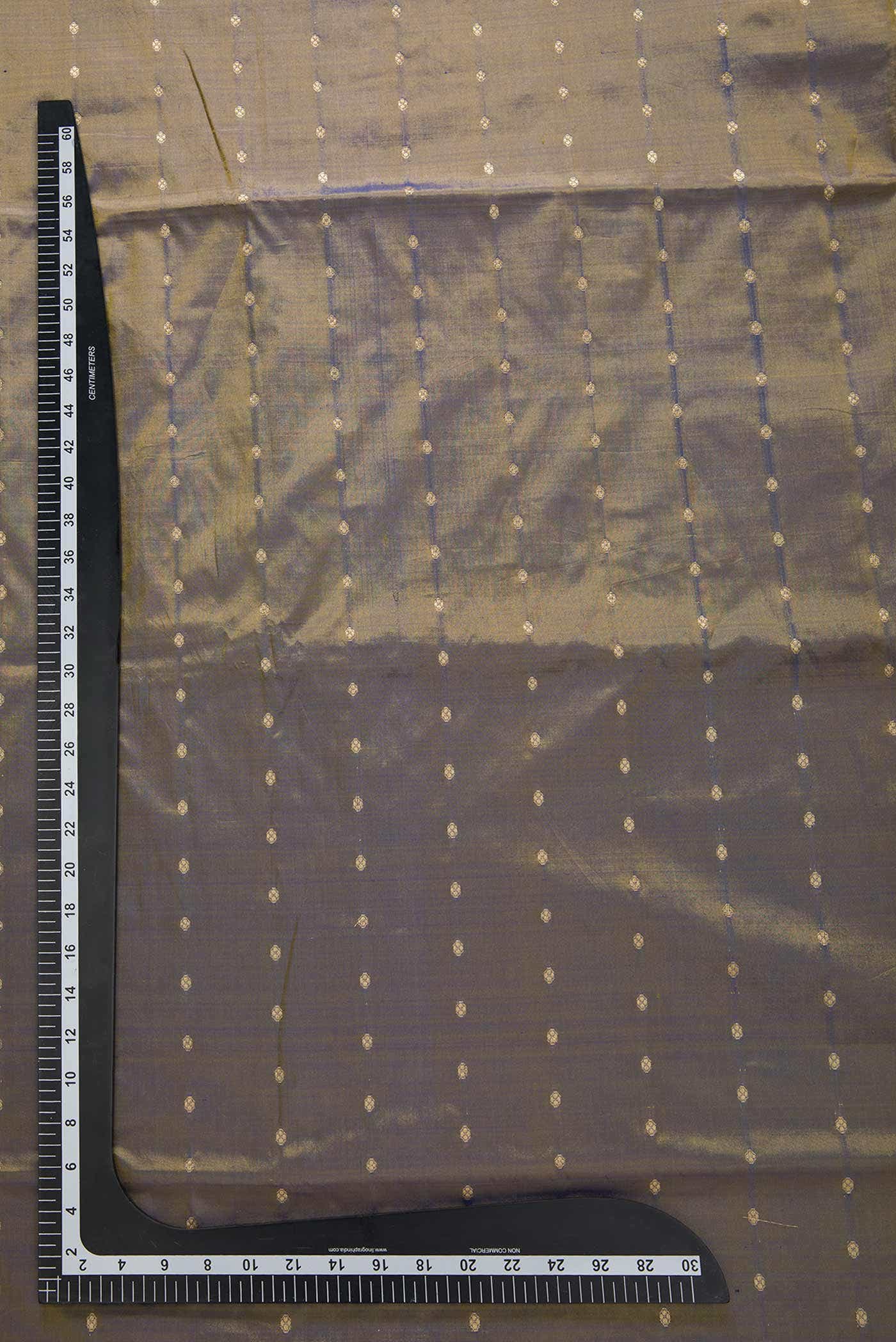 Grey Kanchipuram Silk Dress Material