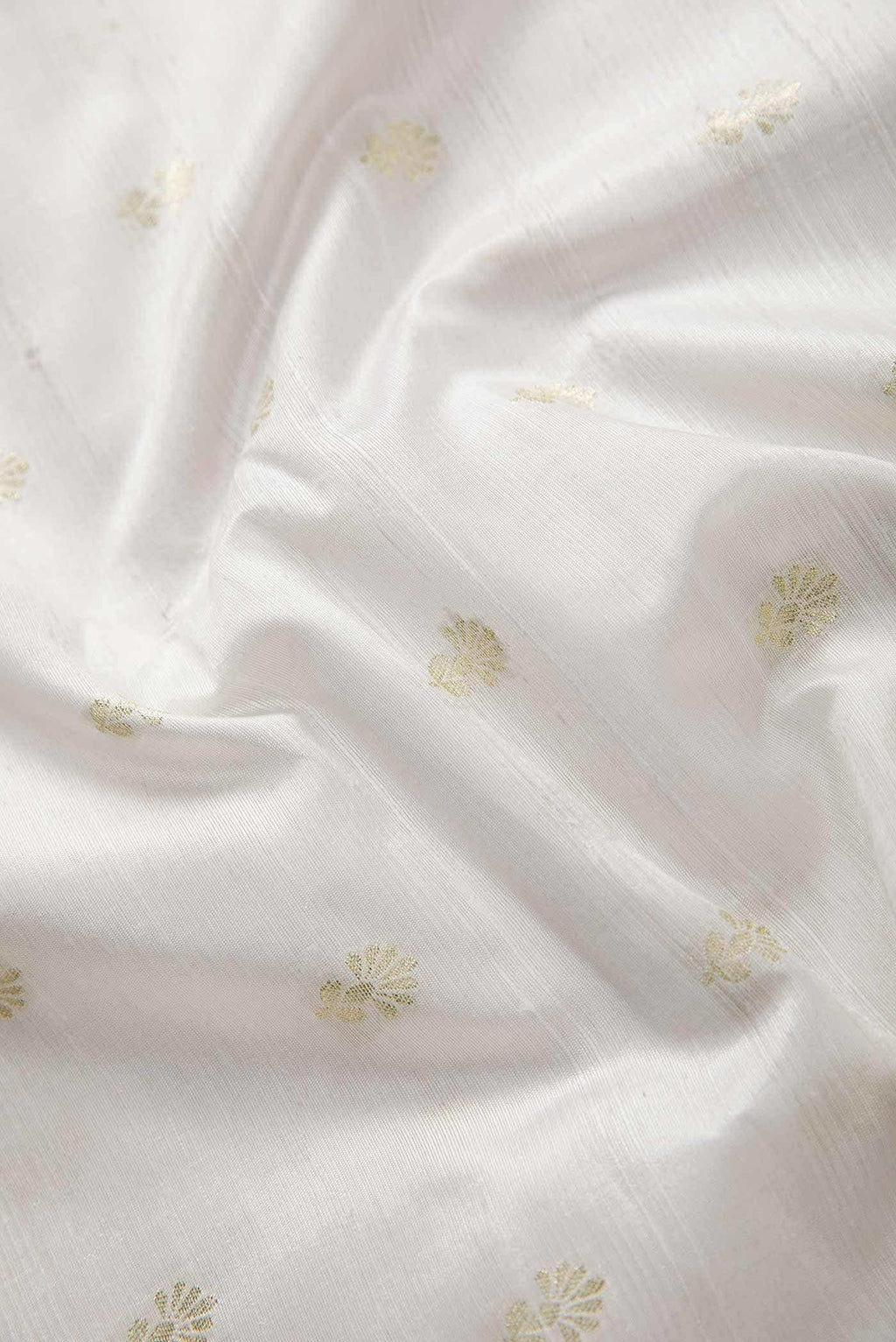 Off White Raw Silk Dress Material