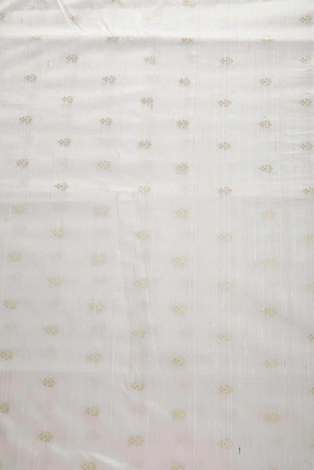 Off White Raw Silk Dress Material