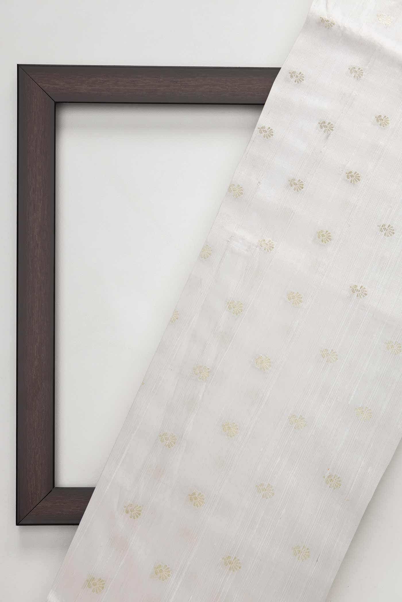 Off White Raw Silk Dress Material