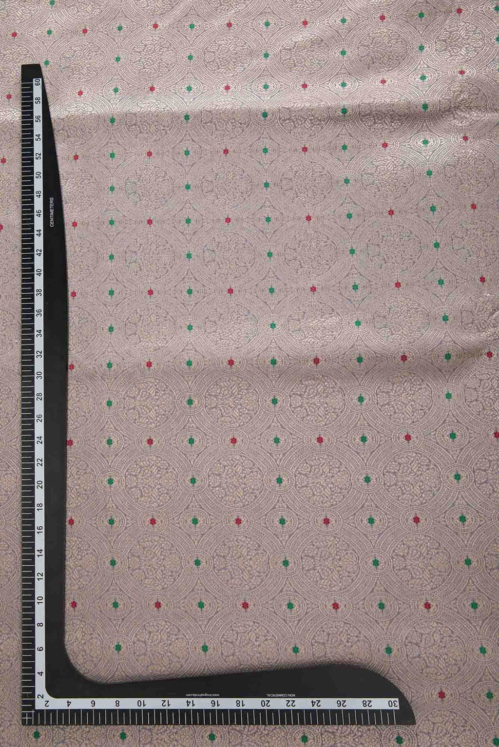 Grey Banarasi Silk Dress Material