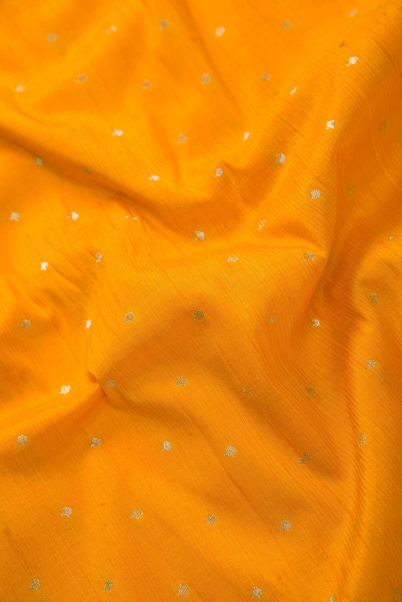 Yellow Raw Silk Dress Material