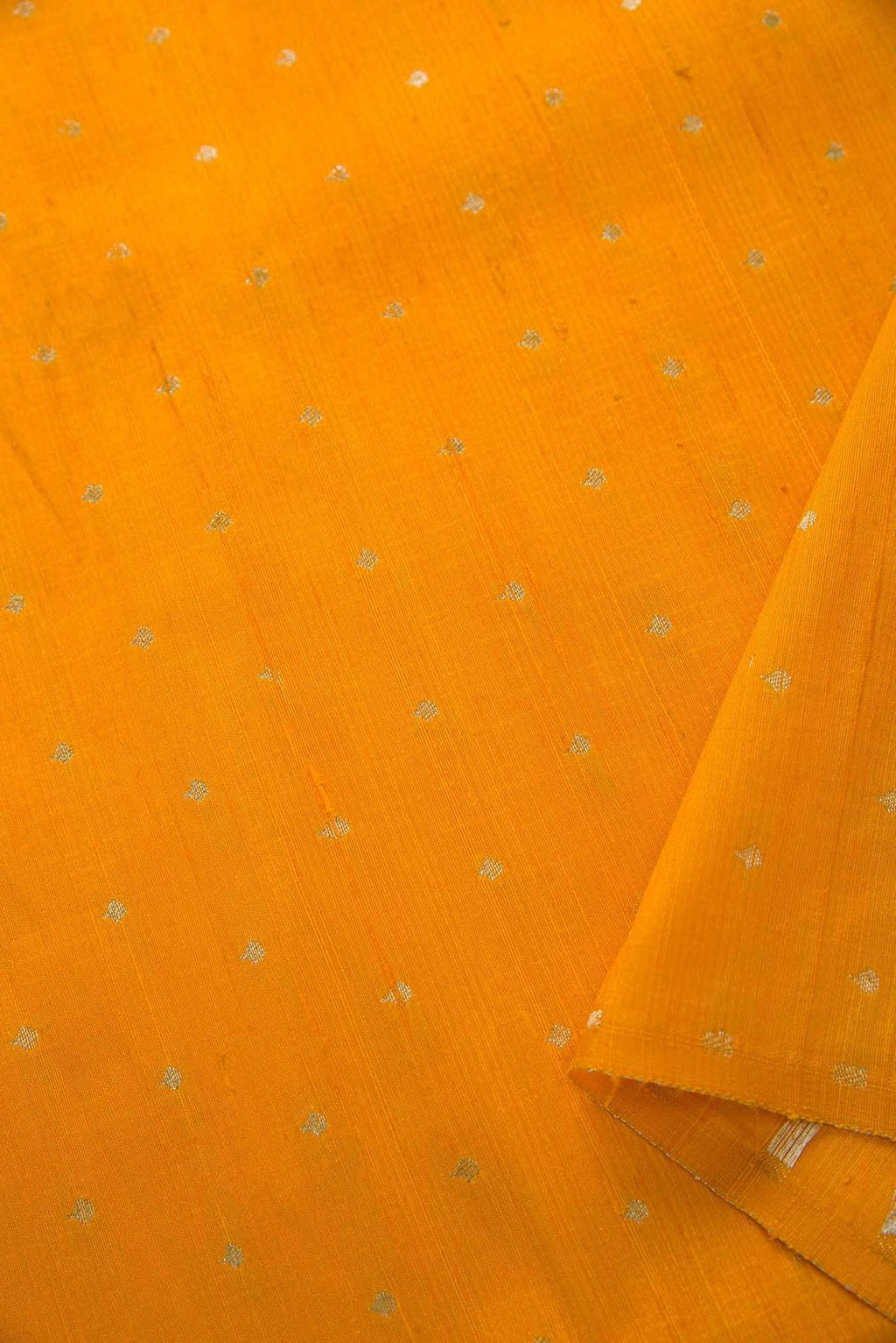 Yellow Raw Silk Dress Material