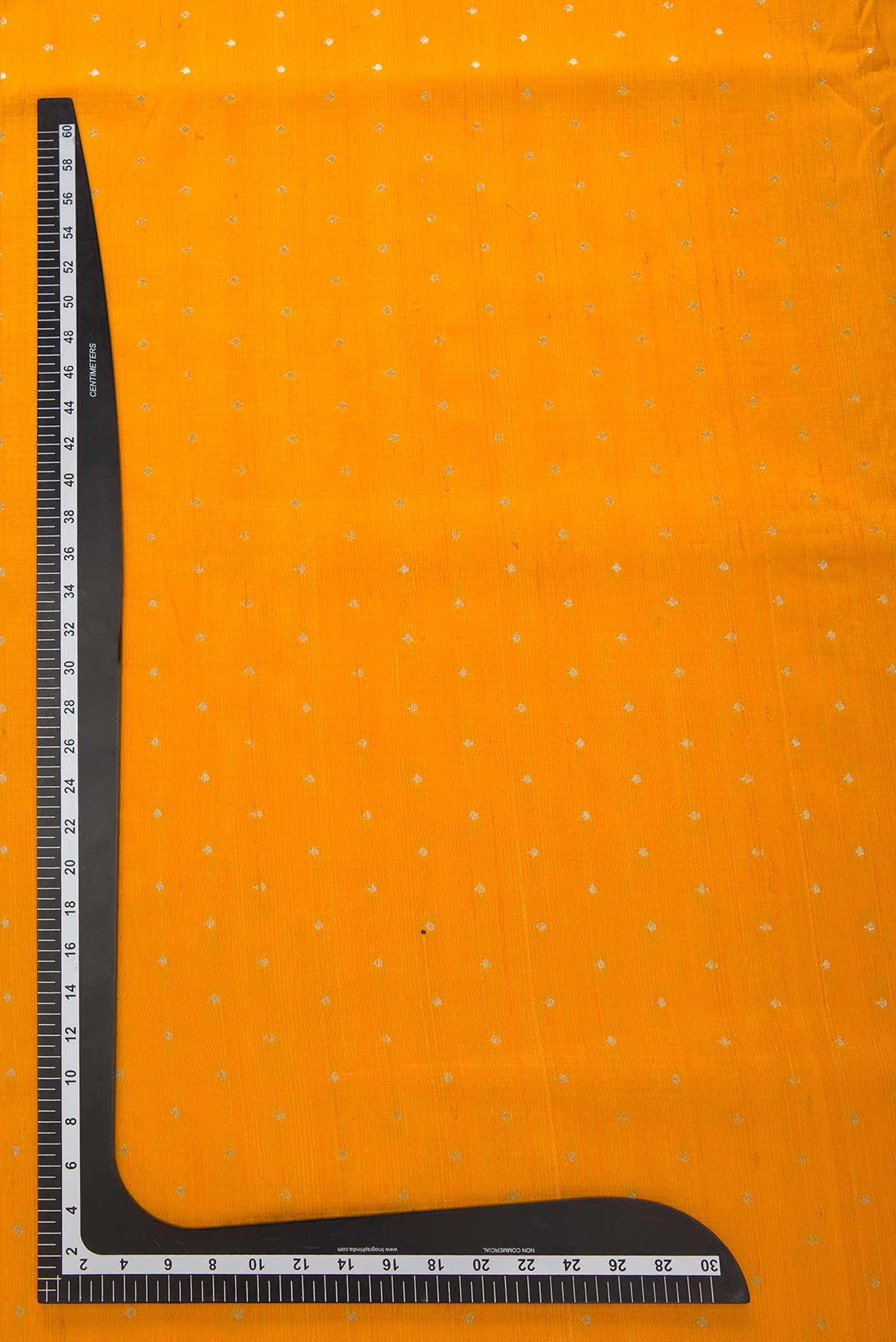 Yellow Raw Silk Dress Material