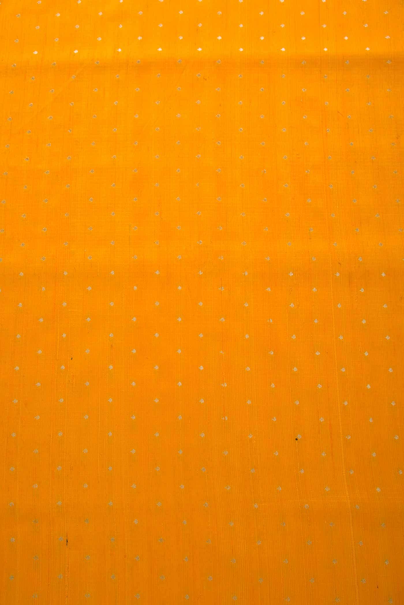 Yellow Raw Silk Dress Material