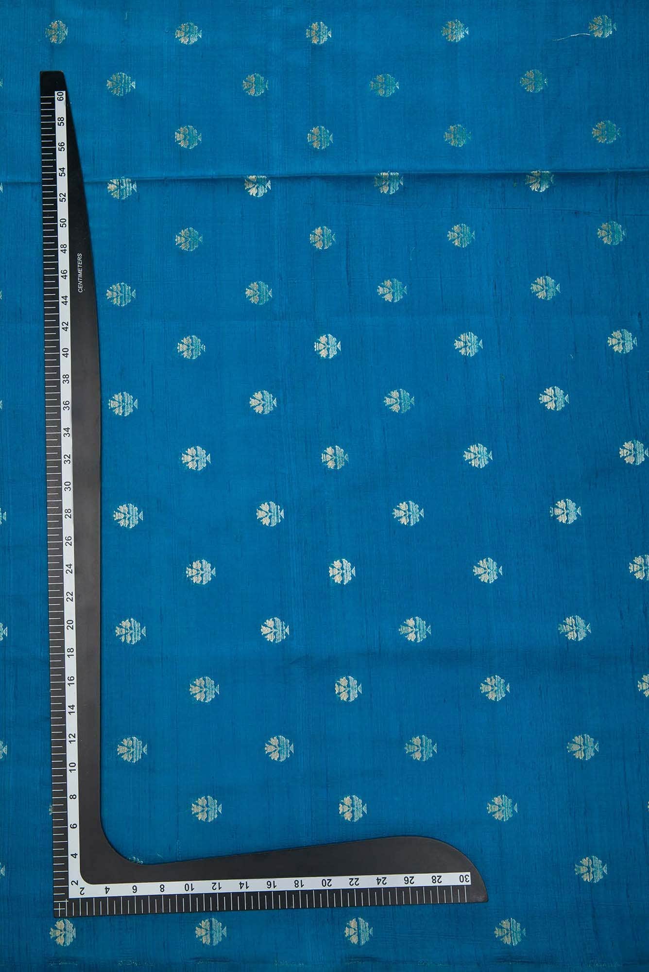 Sky Blue Raw Silk Dress Material