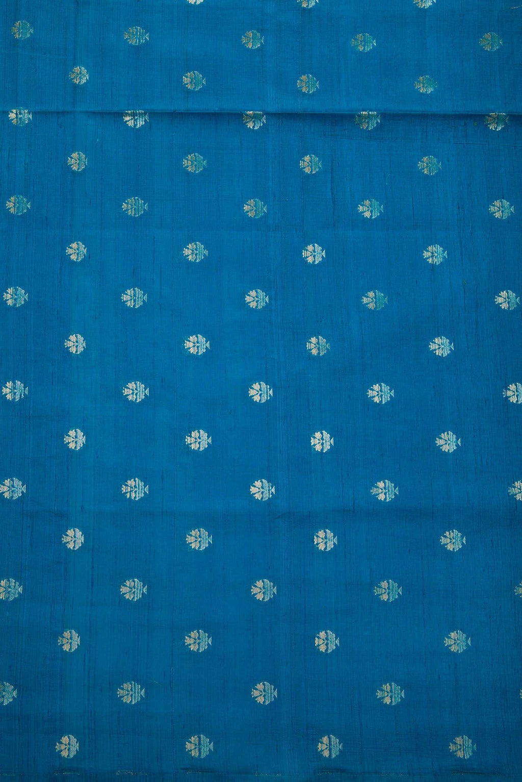 Sky Blue Raw Silk Dress Material