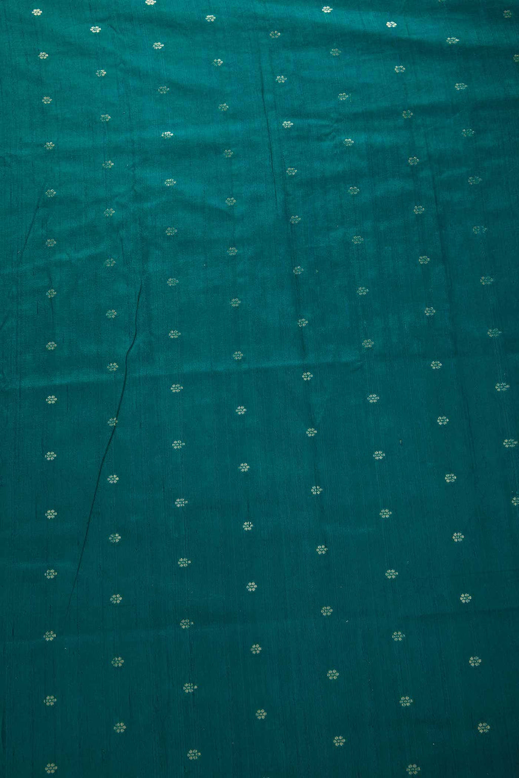 Peacock Blue Raw Silk Dress Material