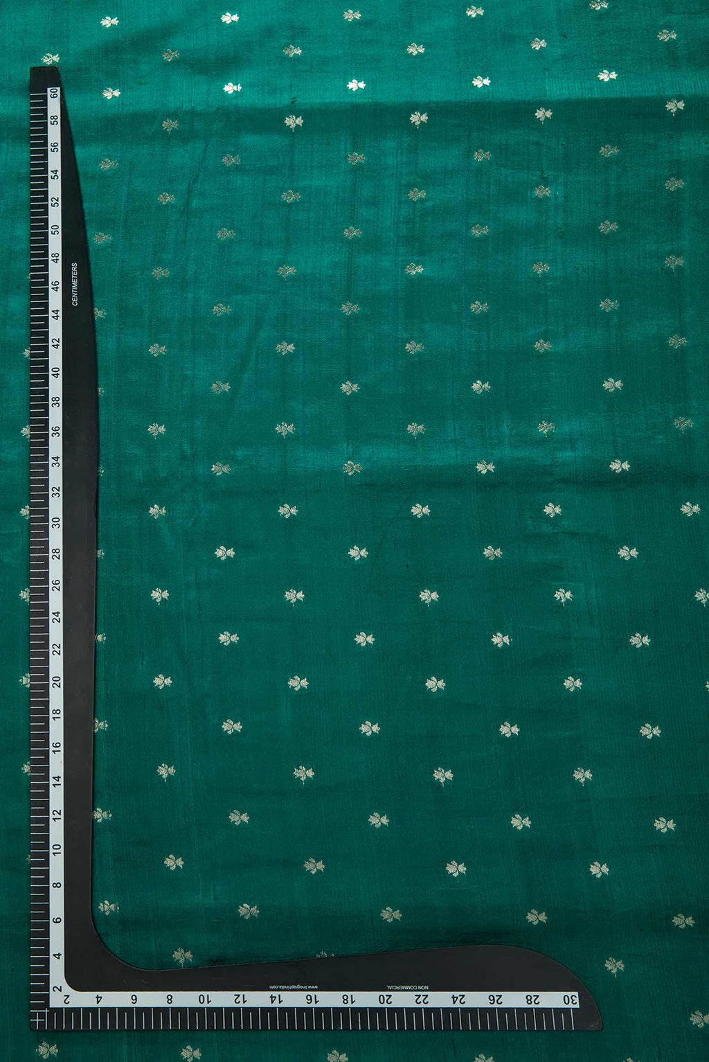 Peacock Blue Raw Silk Dress Material