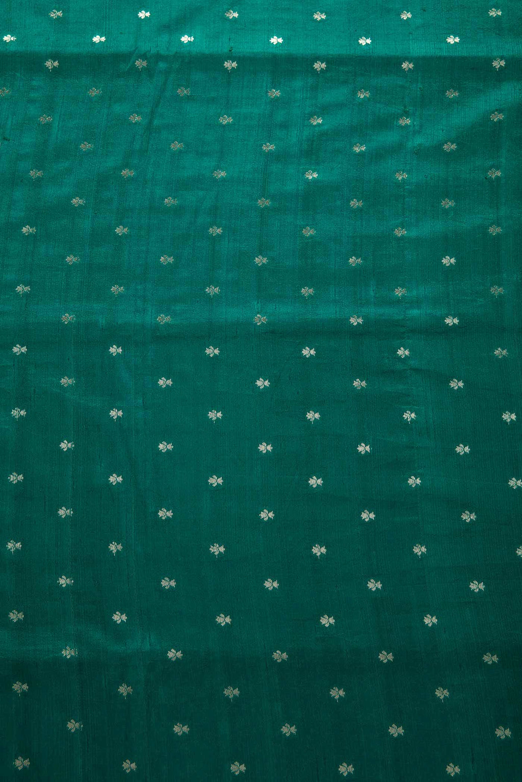 Peacock Blue Raw Silk Dress Material