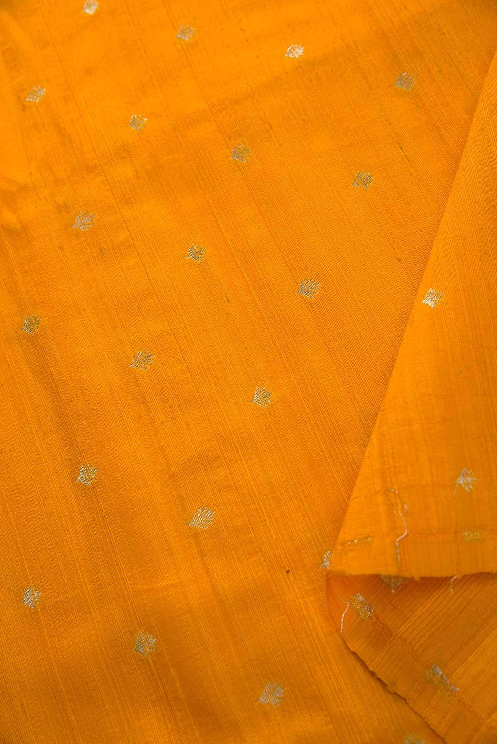 Yellow Raw Silk Dress Material