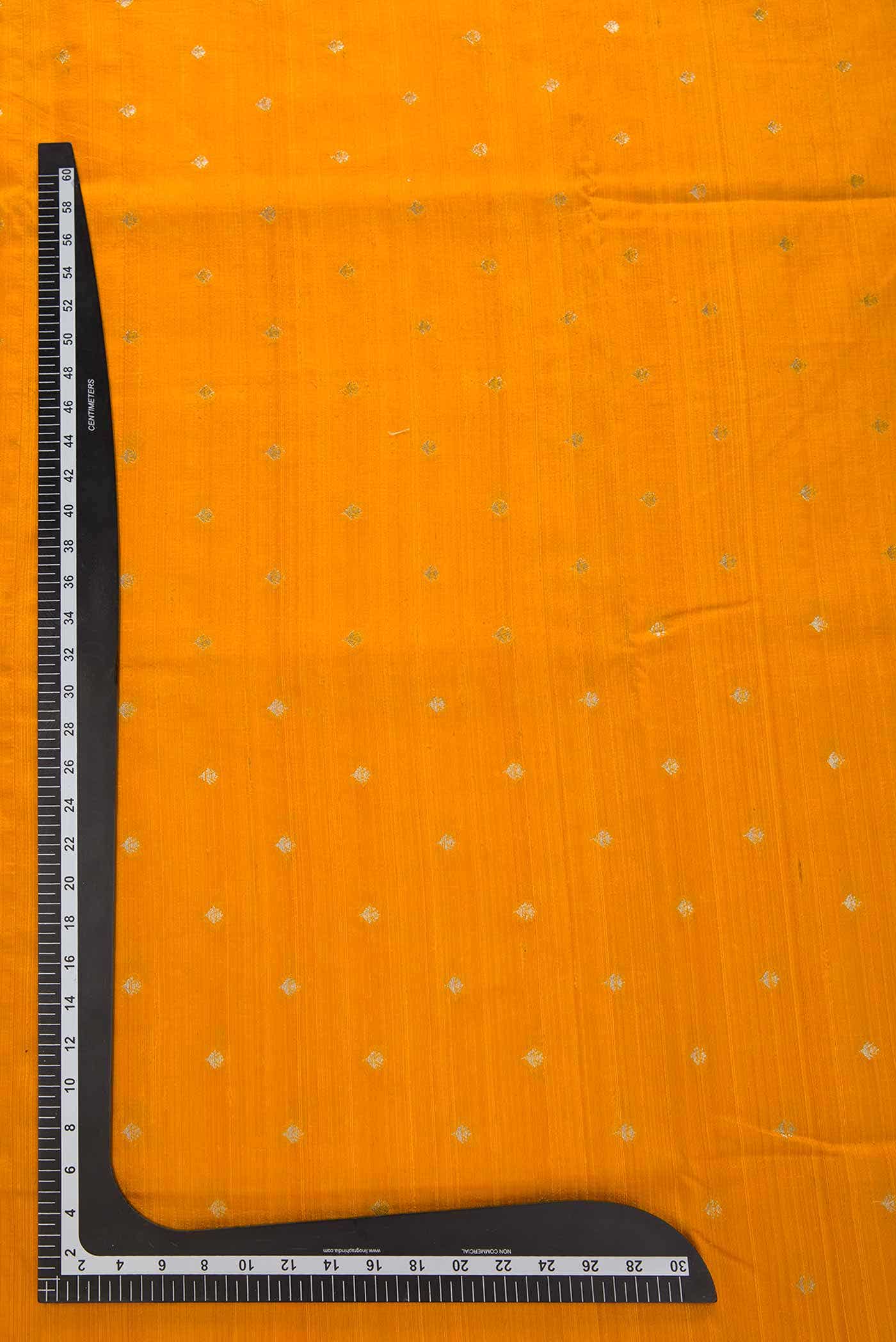 Yellow Raw Silk Dress Material